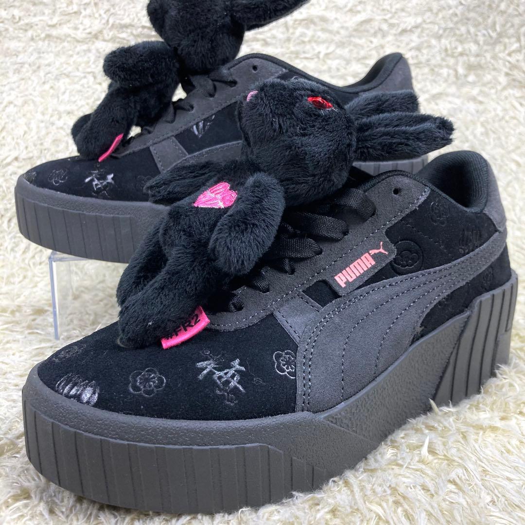 『未使用級』FR2 梅 PUMA コラボスニーカー 厚底 うさぎ ブラック　黒
