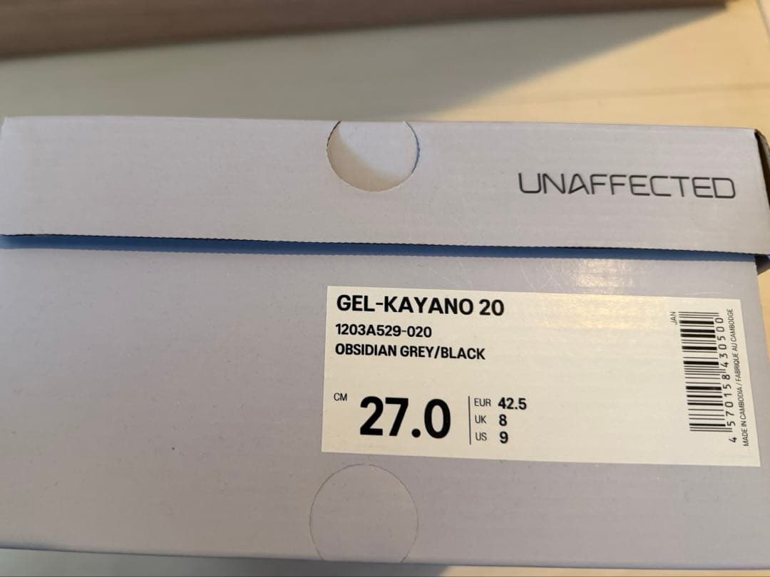 unaffected×asics GEL-KAYANO 27.0