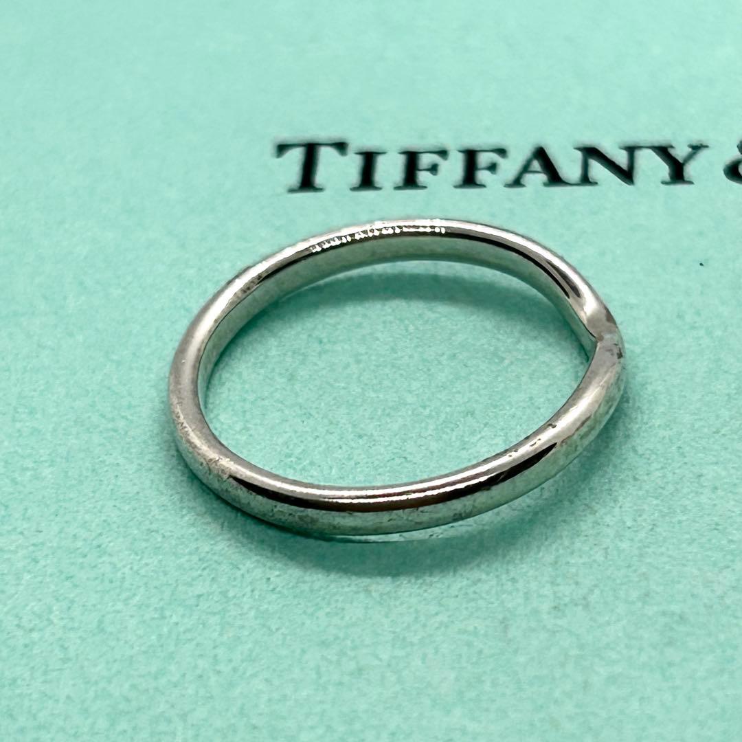 ティファニー❤️カーブドリング 12号 シルバー 箱付き シンプル 重ね付け 上品