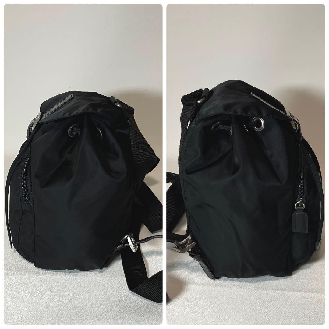 【美品】PRADA プラダ　リュック　バックパック　ナイロン　ブラック　黒