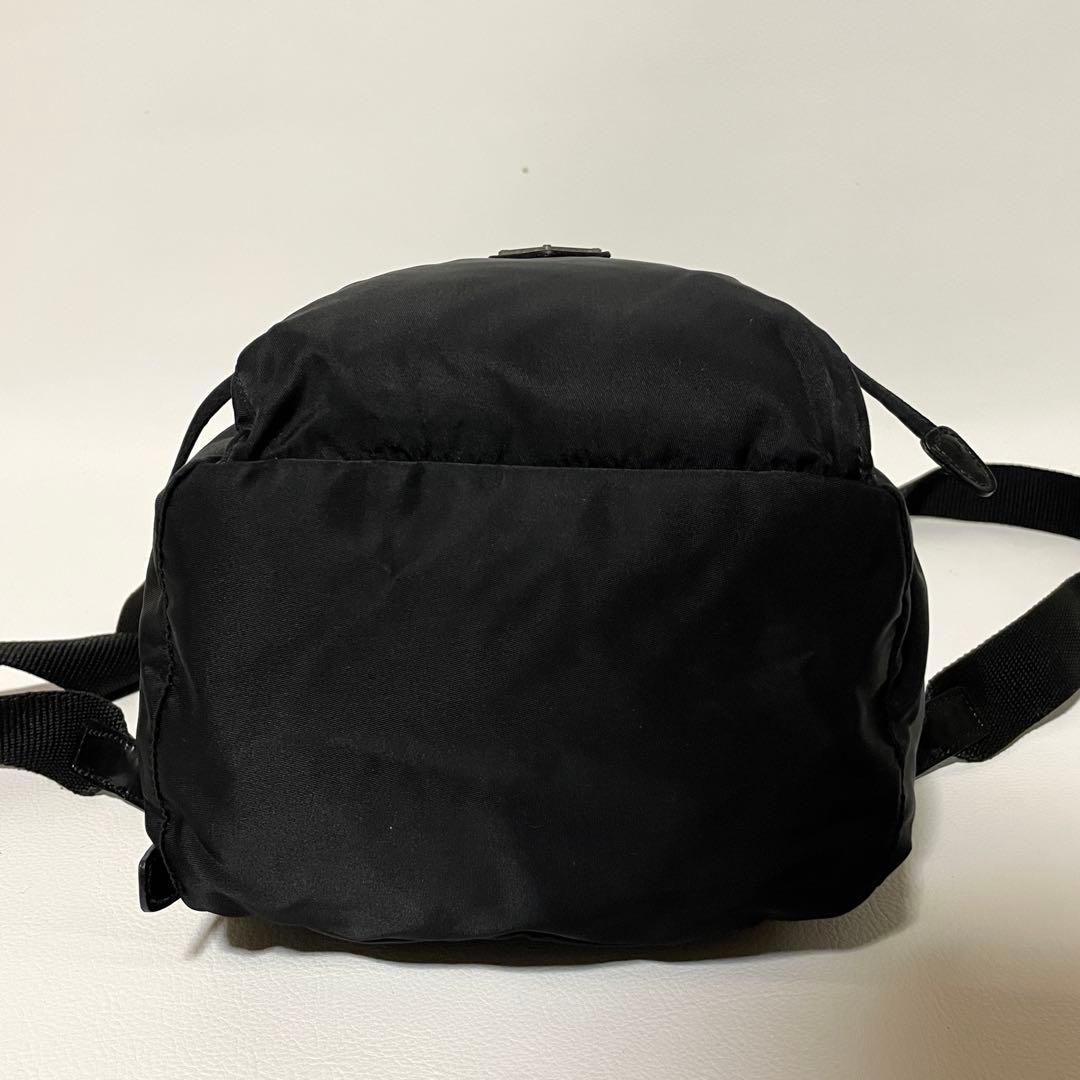 【美品】PRADA プラダ　リュック　バックパック　ナイロン　ブラック　黒