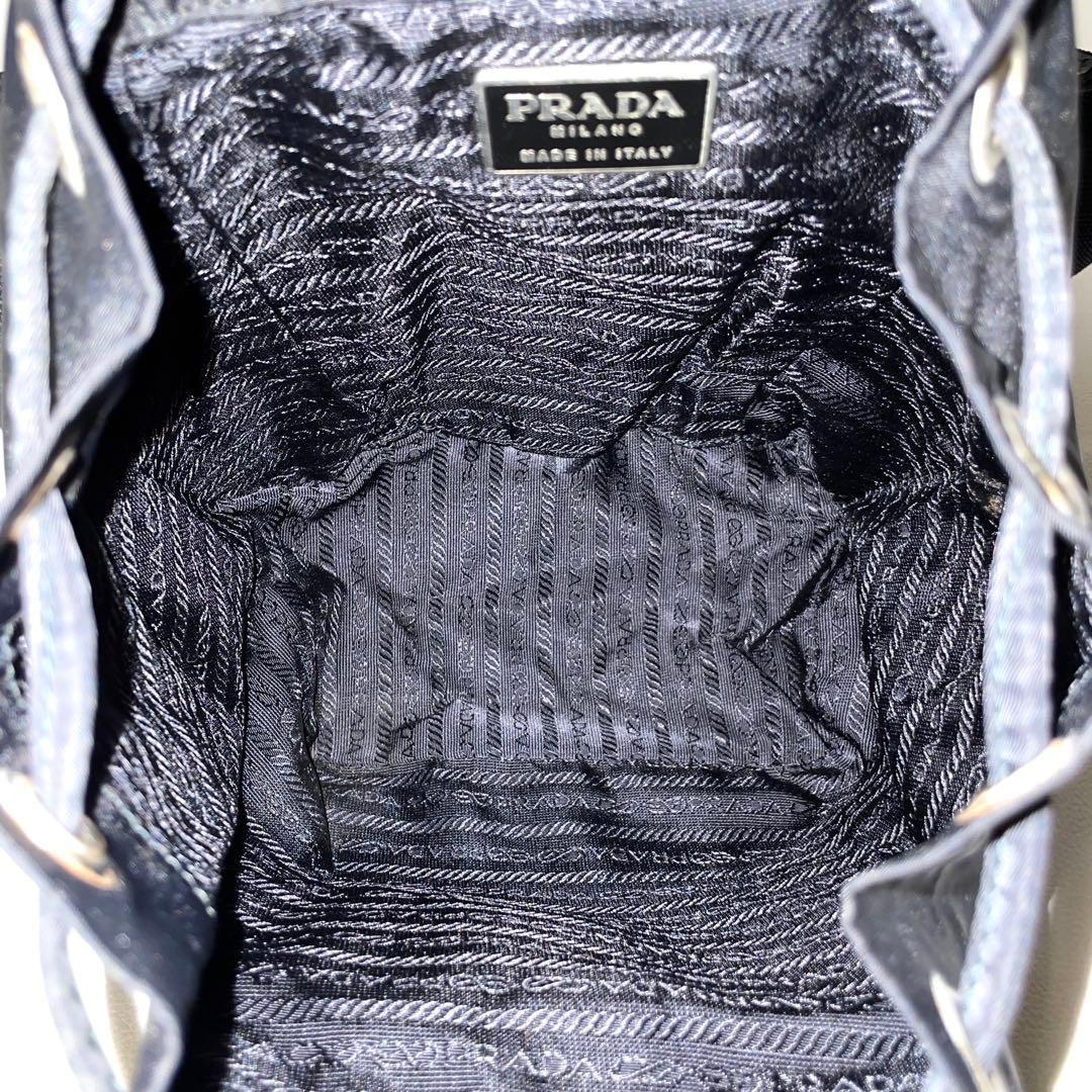 【美品】PRADA プラダ　リュック　バックパック　ナイロン　ブラック　黒
