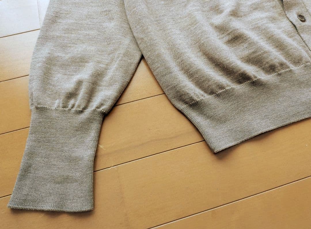 極美品24AW BATONER BABY WOOL POLO CARDIGAN