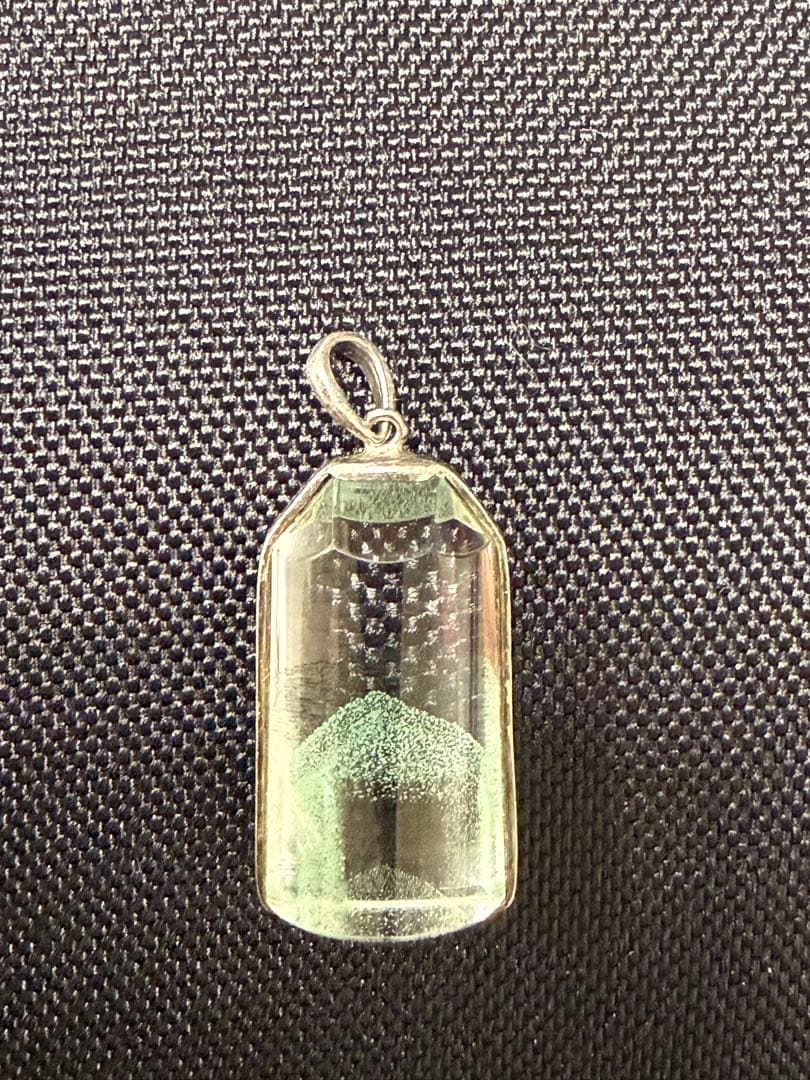 グリーンファントム　ペンダント鑑別書付き