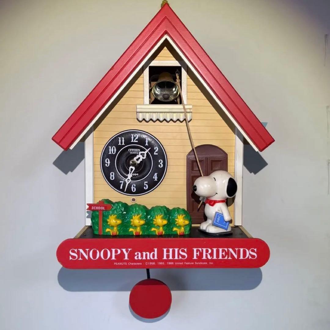 ビンテージ　スヌーピー鳩時計