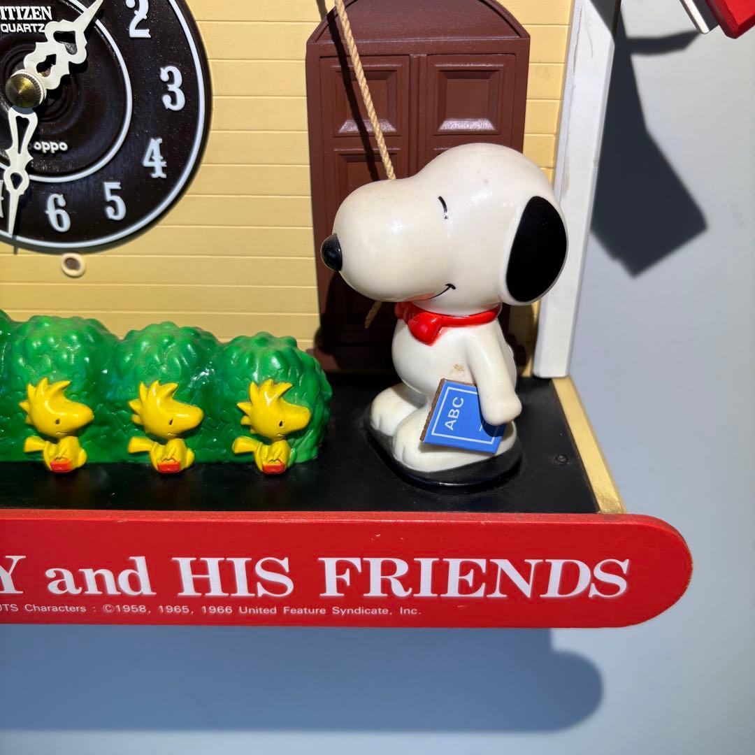ビンテージ　スヌーピー鳩時計