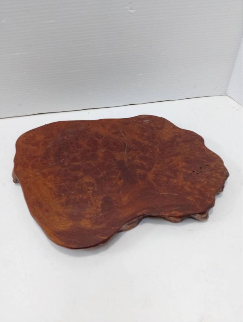 G2247【希少】天然木 瘤木 敷板 一枚板 花台 飾り台 瘤杢 盆栽台 銘木