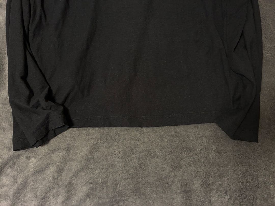 Acne Studios ロゴプリント　ロングスリーブTシャツ　ブラック　M