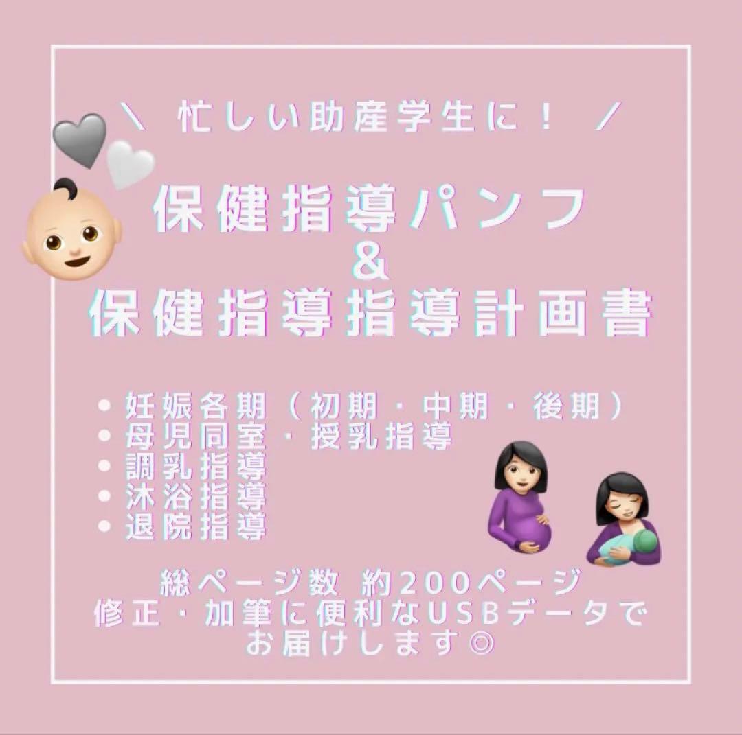 ❤️助産❤️［全部セット］保健指導パンフレット（媒体）&指導計画書　USBデータ