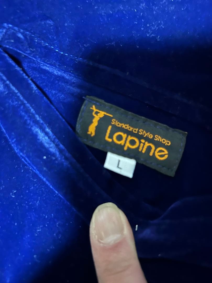 ラピーヌ　スカジャン ネイビー 別珍リバーシブル　L