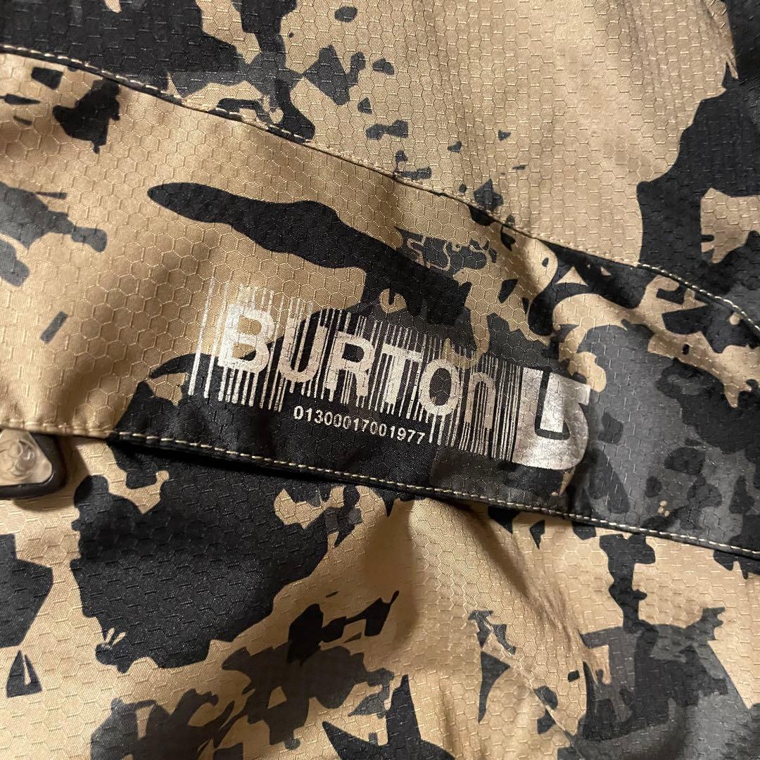 Burtonバートンスキーウェアスノーボードジャケットパーカーカモ総柄黒ブラック