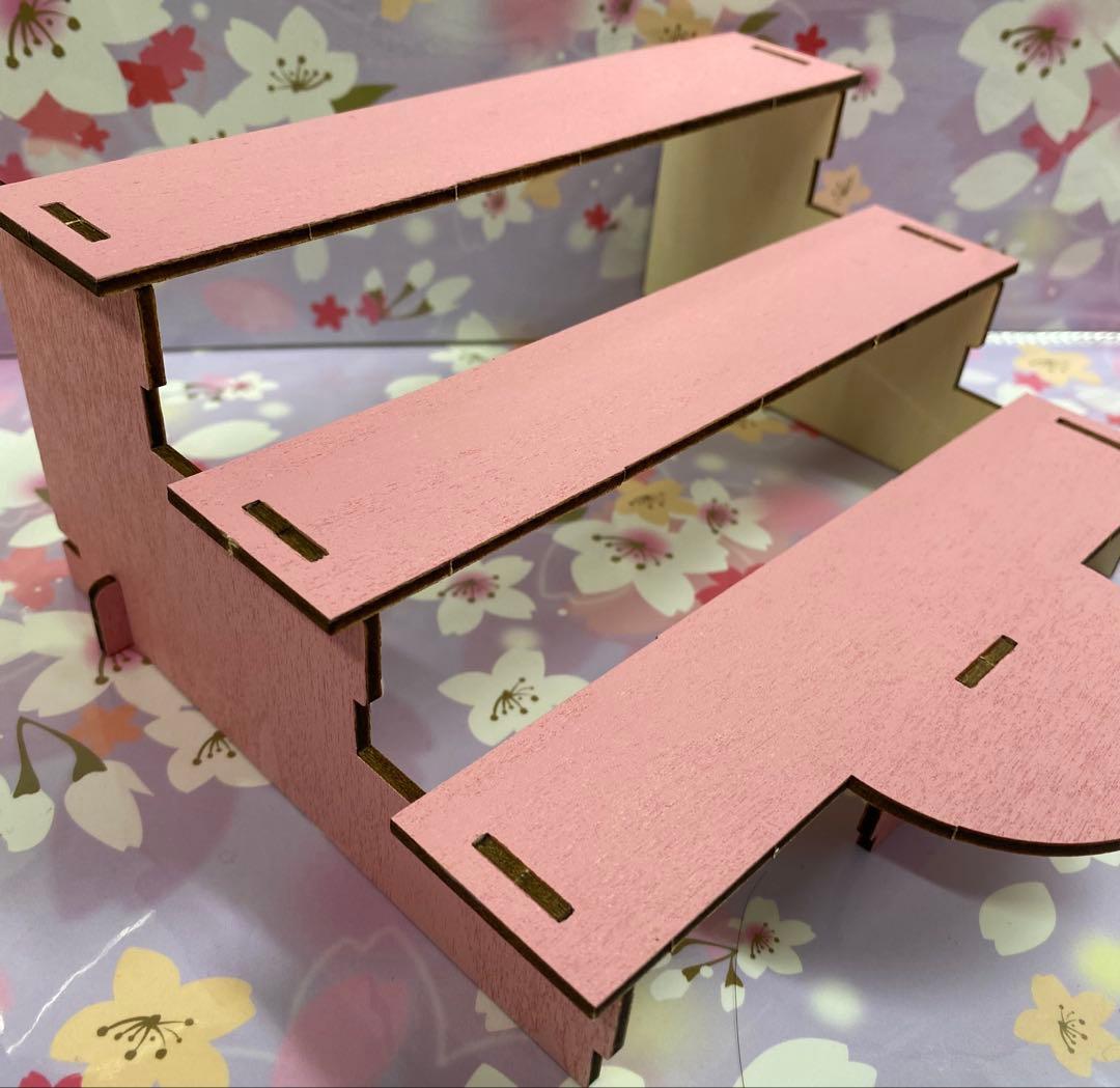 ちりめん細工　つまみ細工　うさぎ雛壇飾り　No.698 ハンドメイド