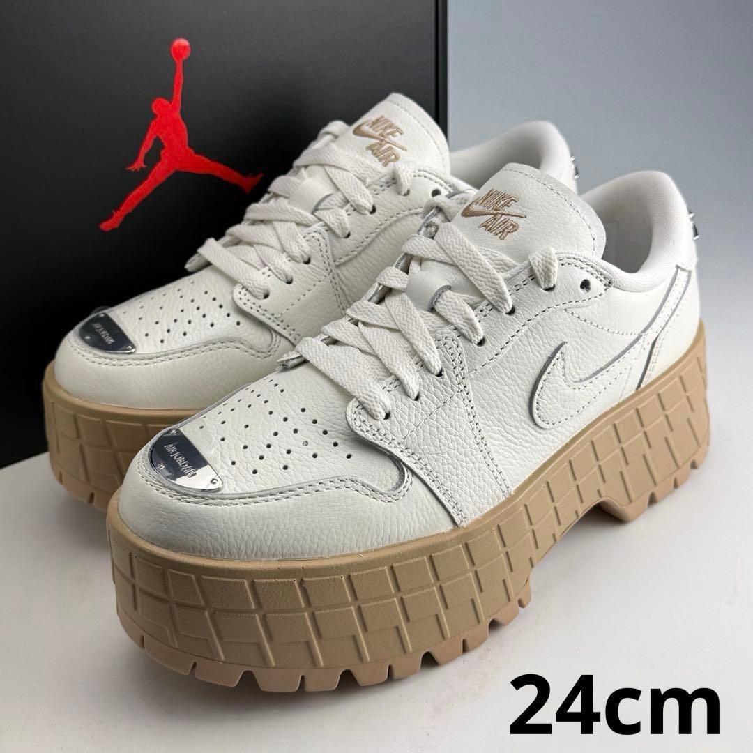 24cm ナイキ ウィメンズ エアジョーダン1 ブルックリン ロー 白