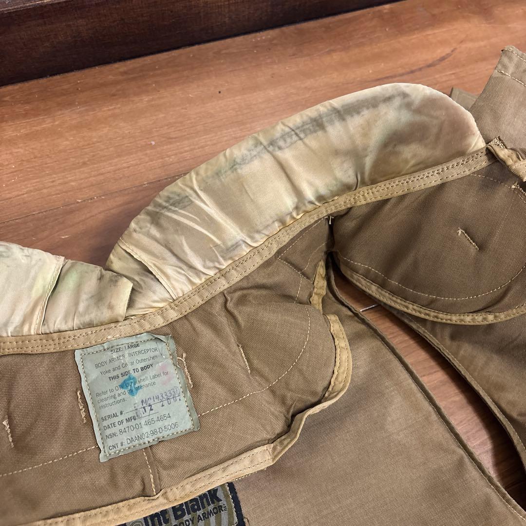 米軍　実物　OTV インターセプター ボディアーマー ソフトアーマー入りサイズL