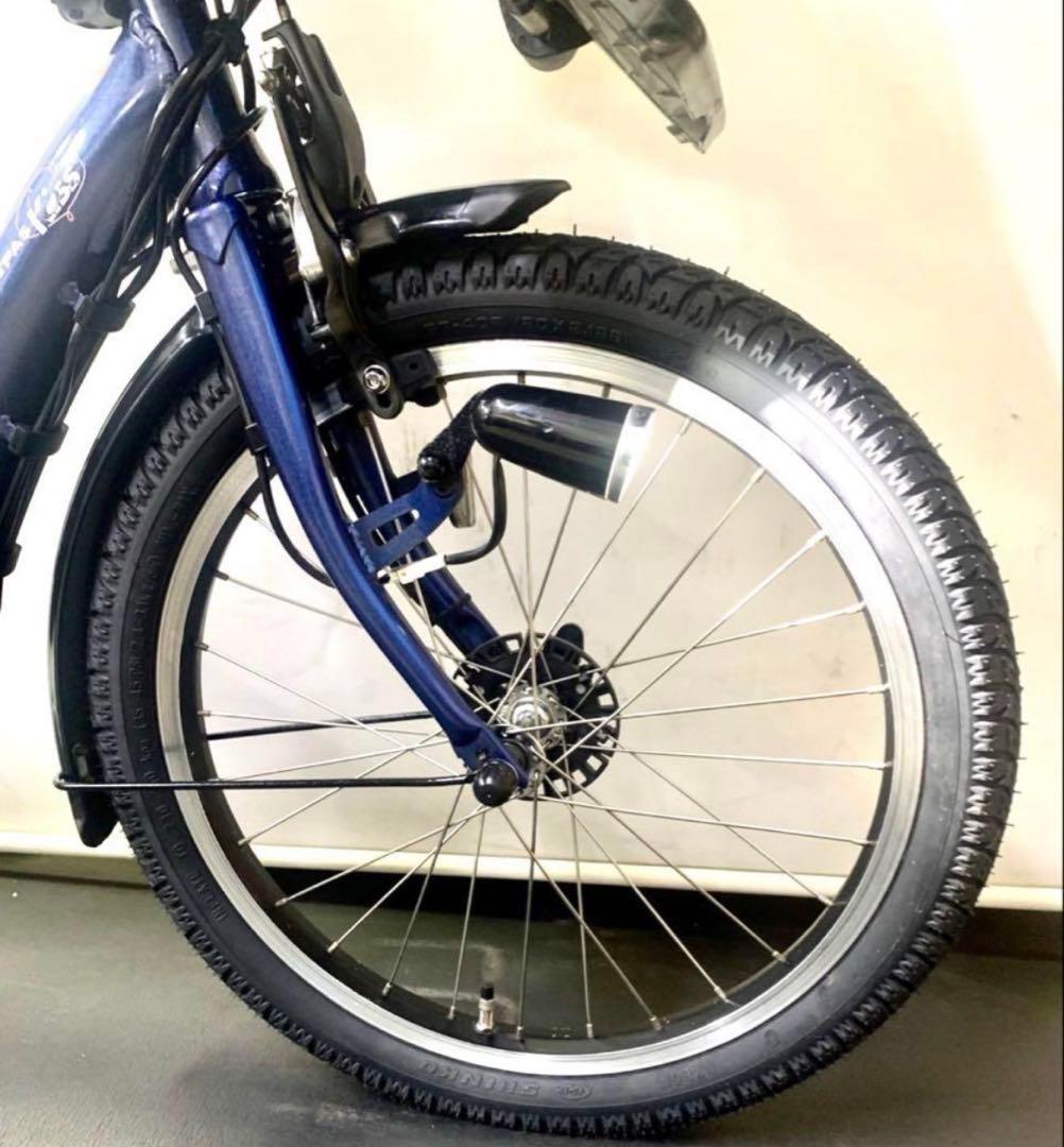 1年保証 送料無料　ヤマハ　パスキッス　20インチ　紺色　電動アシスト自転車