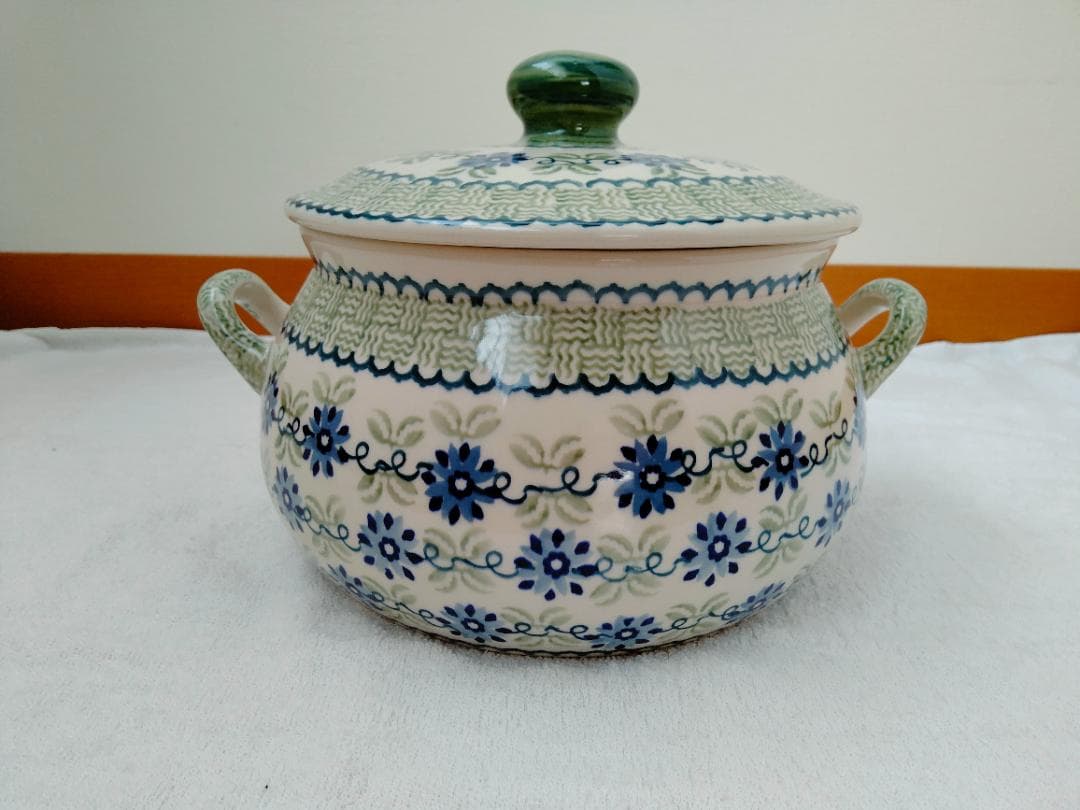 【セール】新品　ポーランド食器　【OUTLET】　スープ鍋
