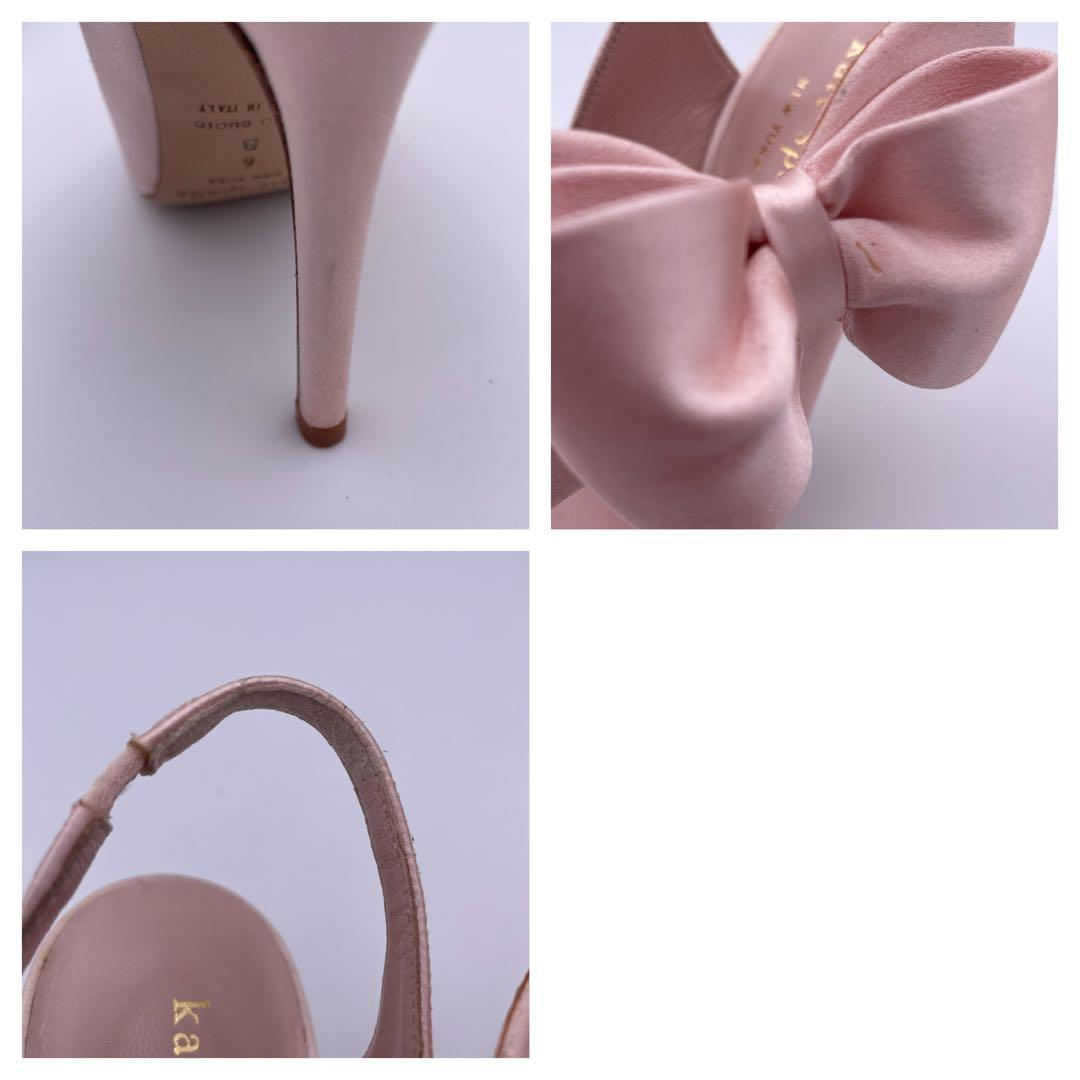 ケイトスペード♡kate spade【23.5】サテン/リボン✨パーティー✨姫系