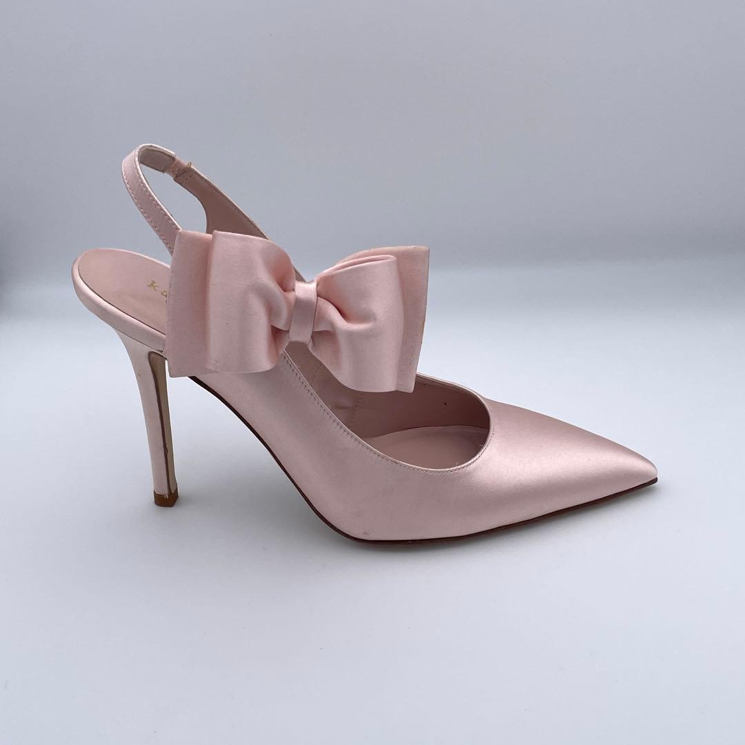 ケイトスペード♡kate spade【23.5】サテン/リボン✨パーティー✨姫系