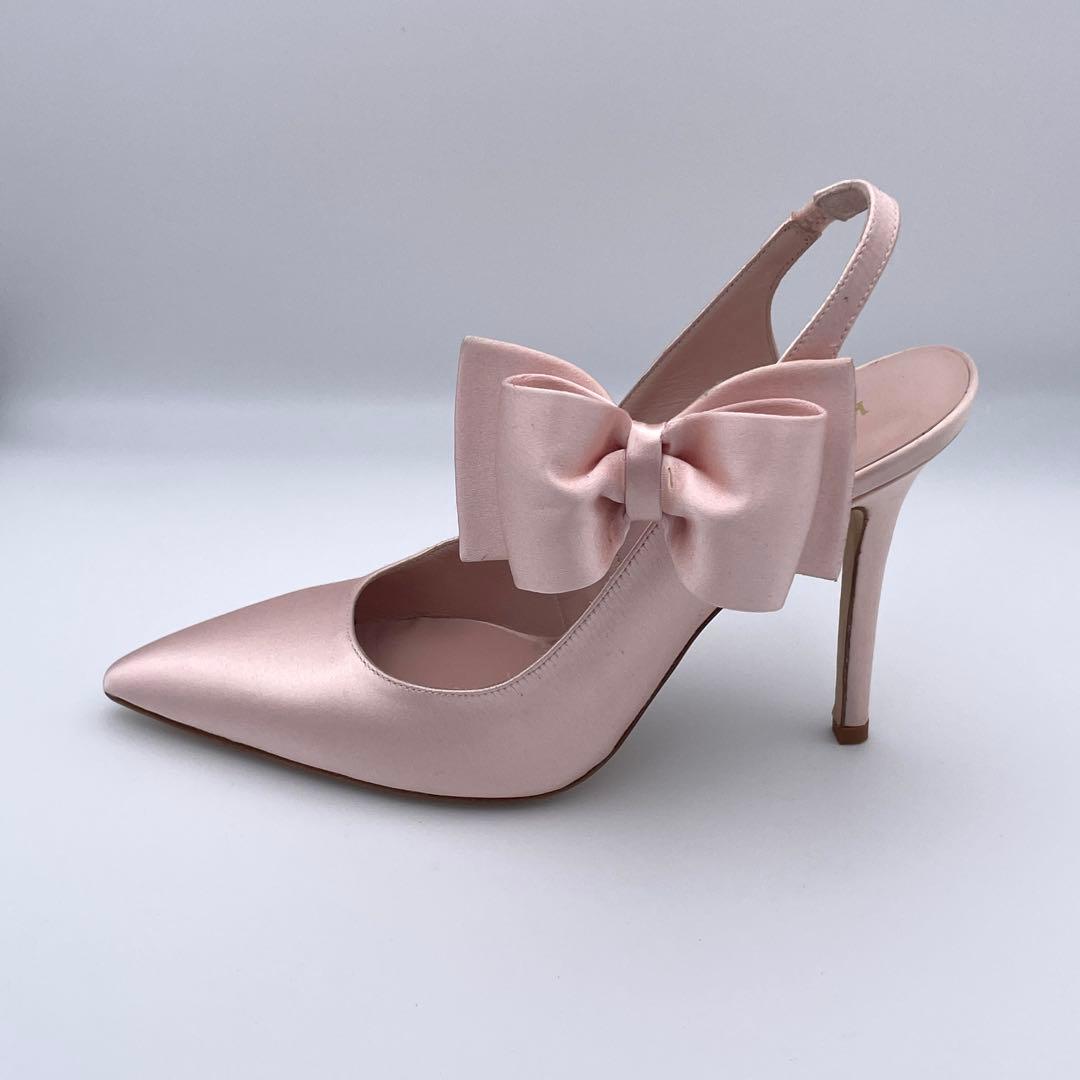 ケイトスペード♡kate spade【23.5】サテン/リボン✨パーティー✨姫系