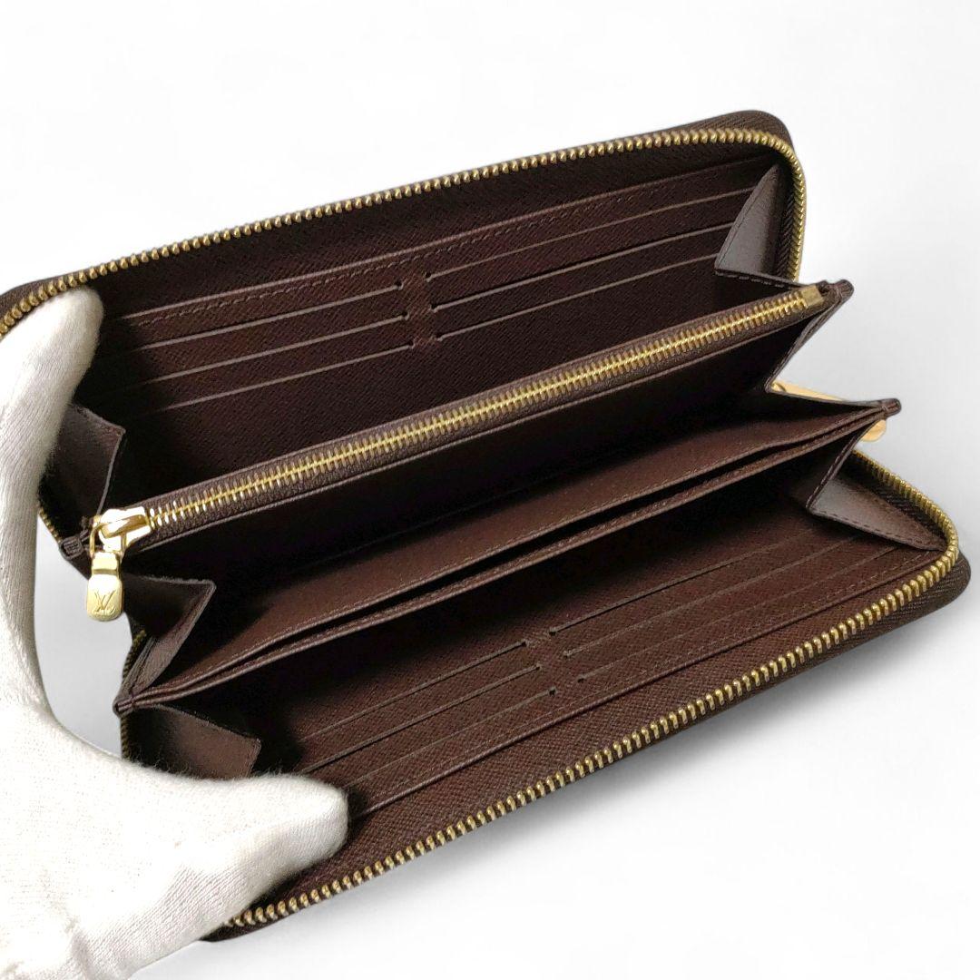 未使用級＊ルイヴィトン ダミエ エベヌ ジッピーウォレット N41661 長財布