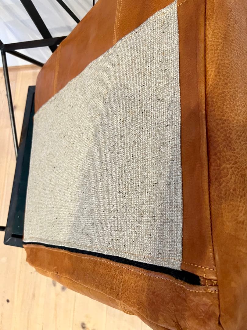 アイアンチェア レザー 1人掛け　椅子 ソファ