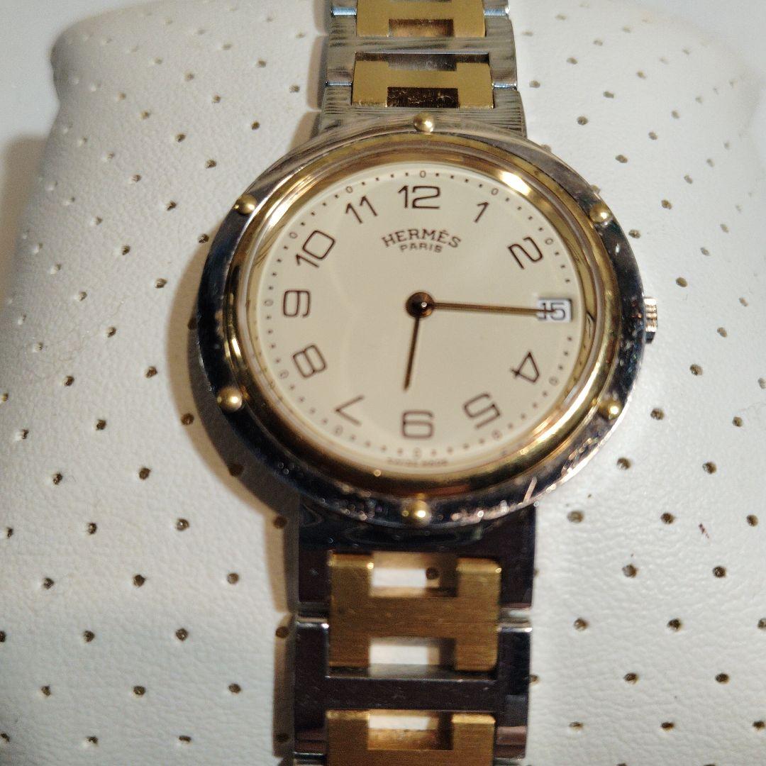 い*様 HERMES クォーツ腕時計 ゴールド/シルバー207673