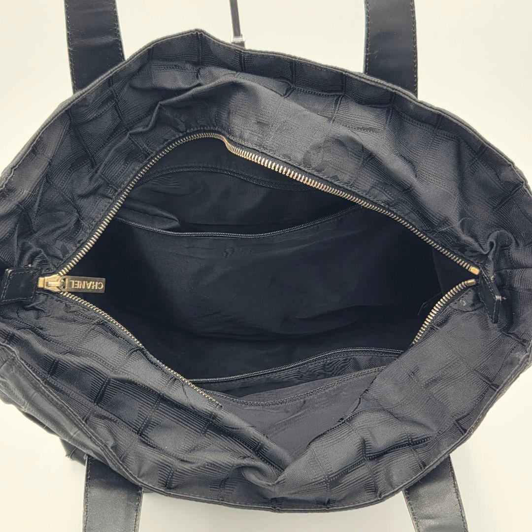 【良品】シャネル　ニュートラベルライン　GM トートバッグ　ナイロン　黒