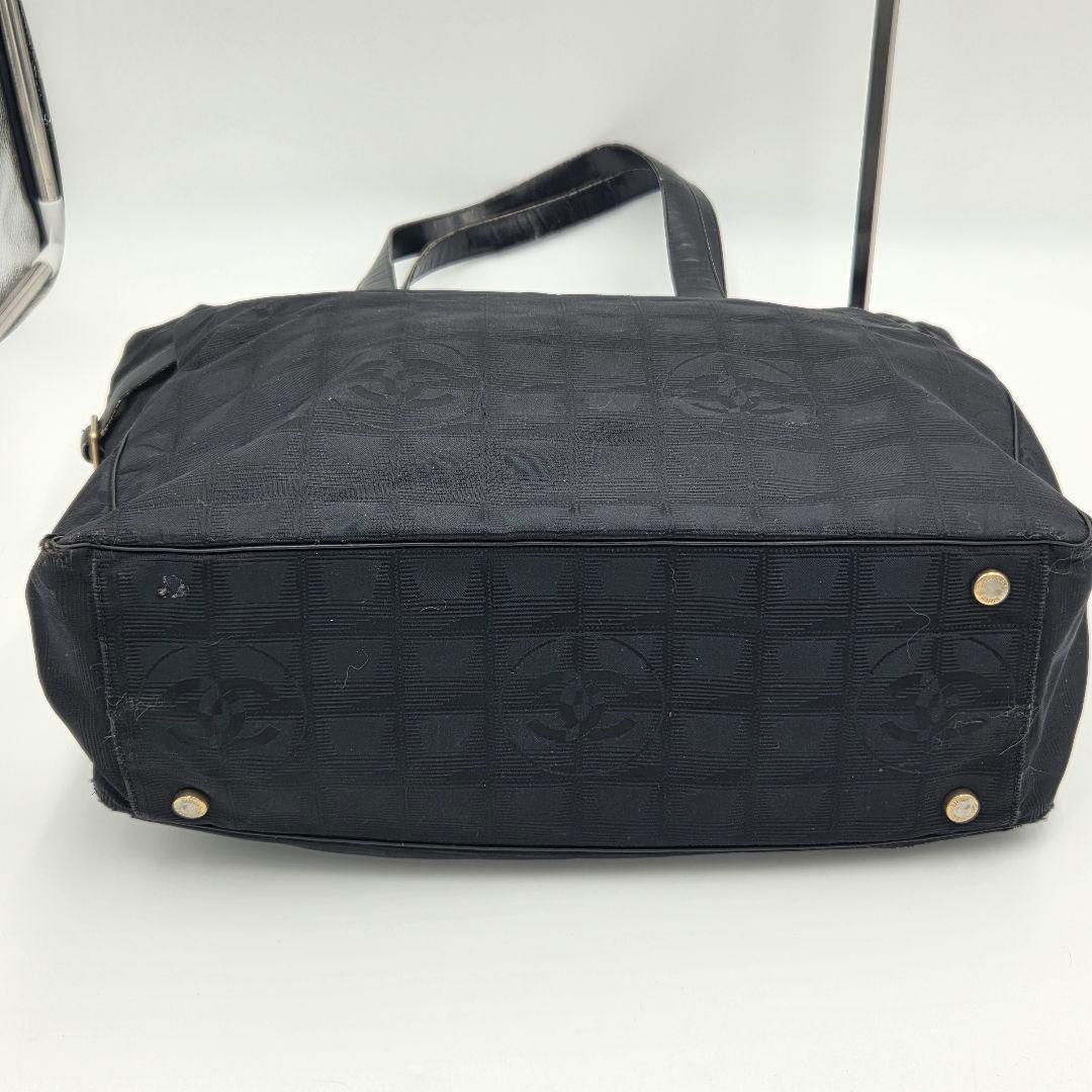 【良品】シャネル　ニュートラベルライン　GM トートバッグ　ナイロン　黒