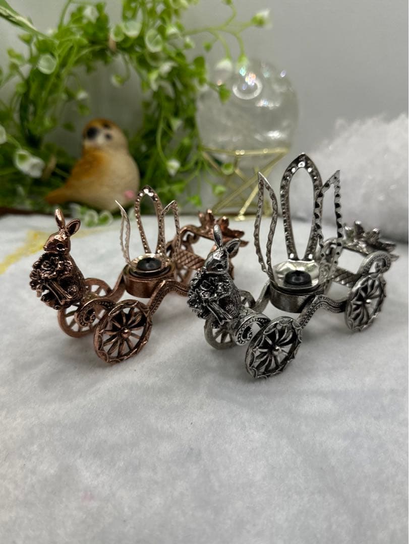 うさぎ馬車♡ポイント台座2点セット♡♡No.217