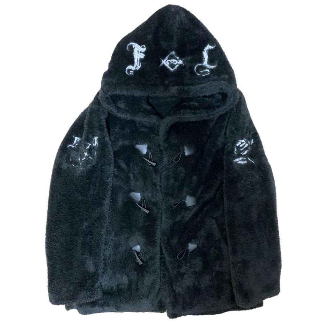 レフレム REFLEM モコモコボアダッフルコート ロゴ刺繍 ジャケット