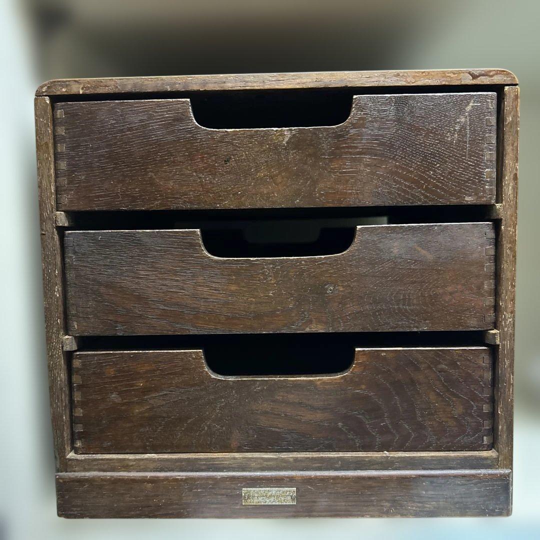 アンティーク　昭和レトロ　大正ロマン　小引き出し　実物3枚目のお写真に近いお色