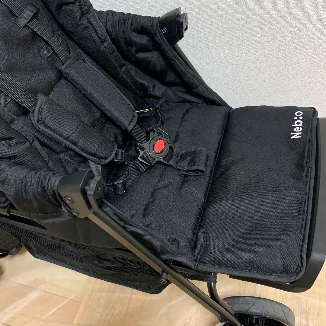 Nebio Amitie 二人乗りベビーカー ブラック