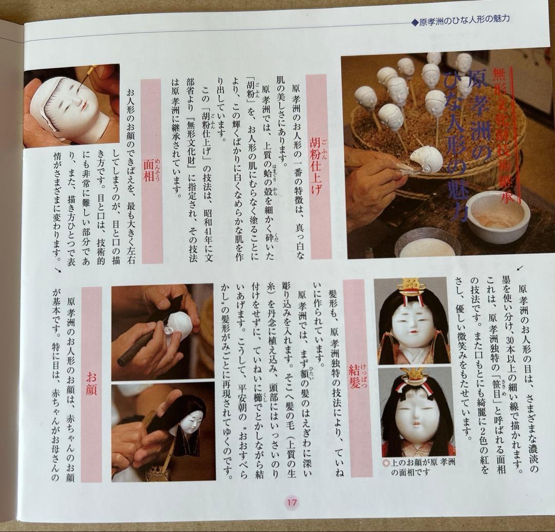 原孝州　親王飾　やさしいお雛様　　木目込雛　花柄着物