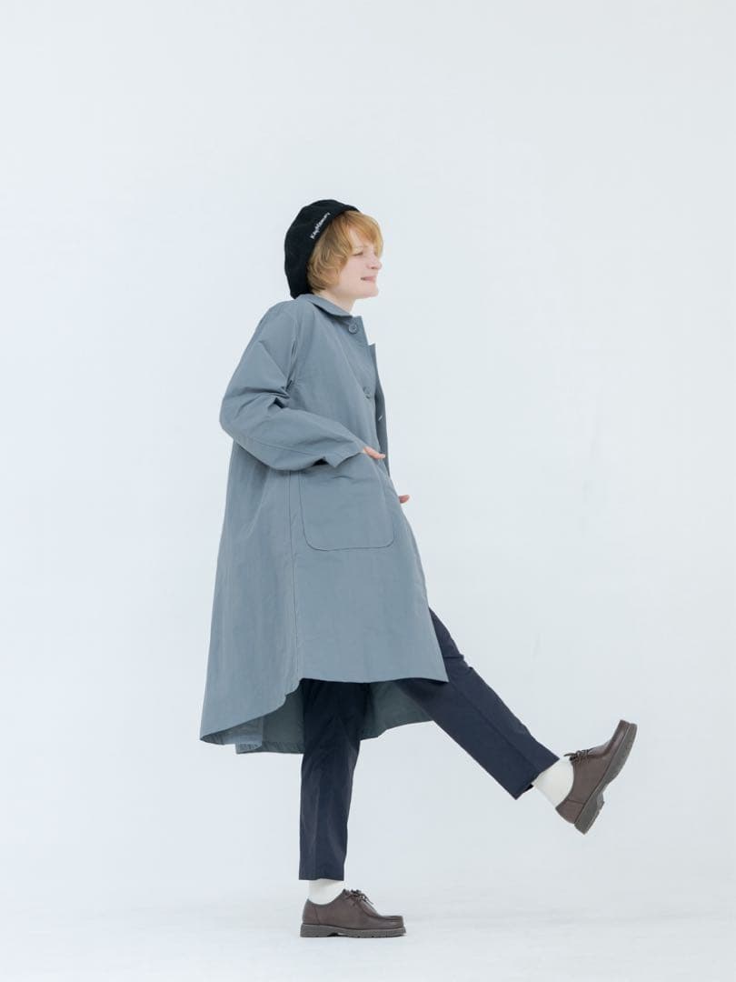 極美品 キーメモリーユニセックスステンカラーコート