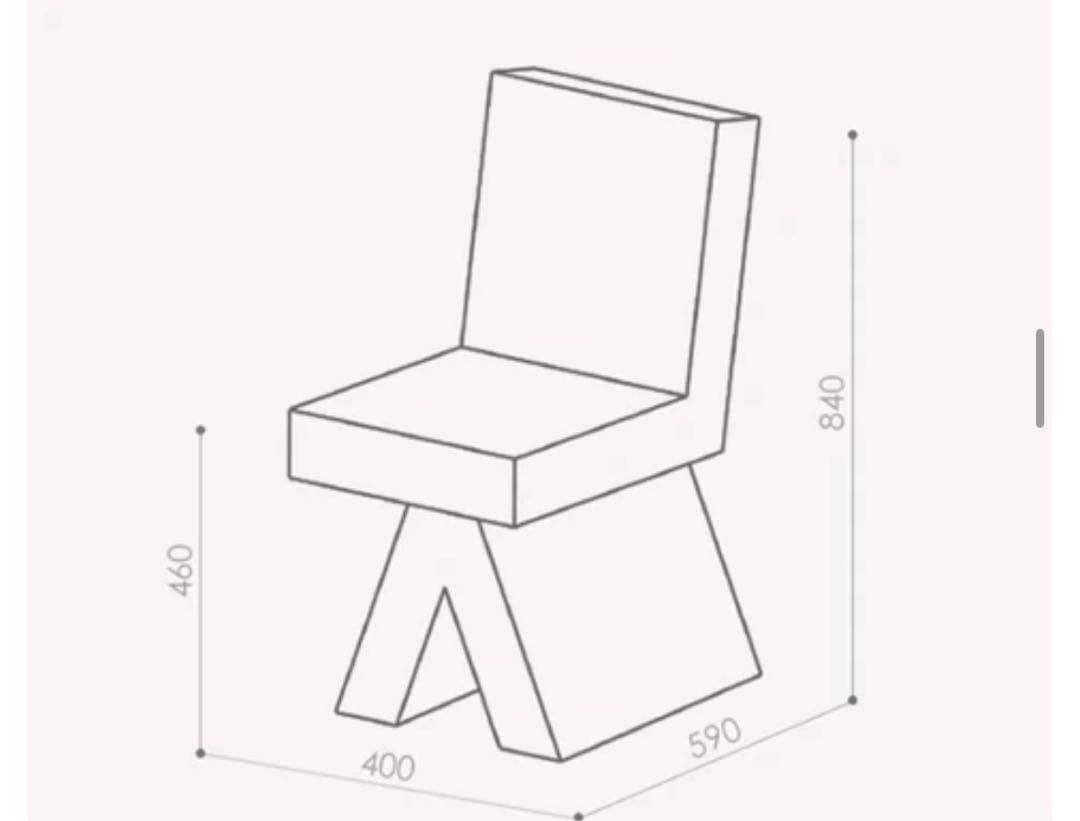 Hermann August Weizenegger X-chair ブラック