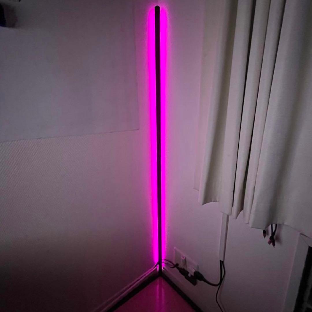 間接照明 ゲーミング 色変更可能 フロアライト リモコン付き 自立式