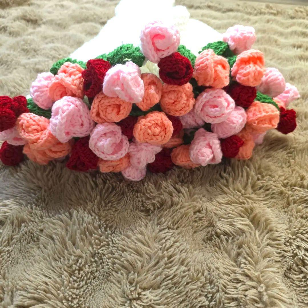 ブーケブランケット　ハンドメイド