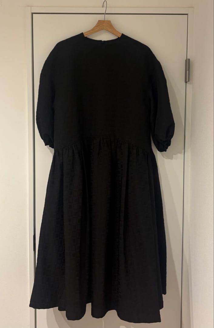 perna スクエアジャガードワンピース　Lサイズ　ペルナ