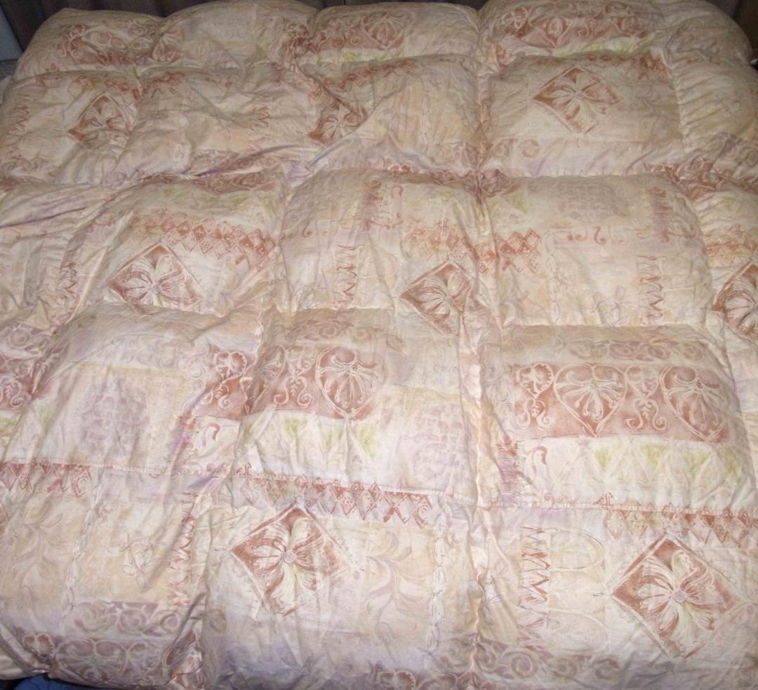 丸八真綿 高級羽毛布団 羽毛掛け布団 ダブル 厚手