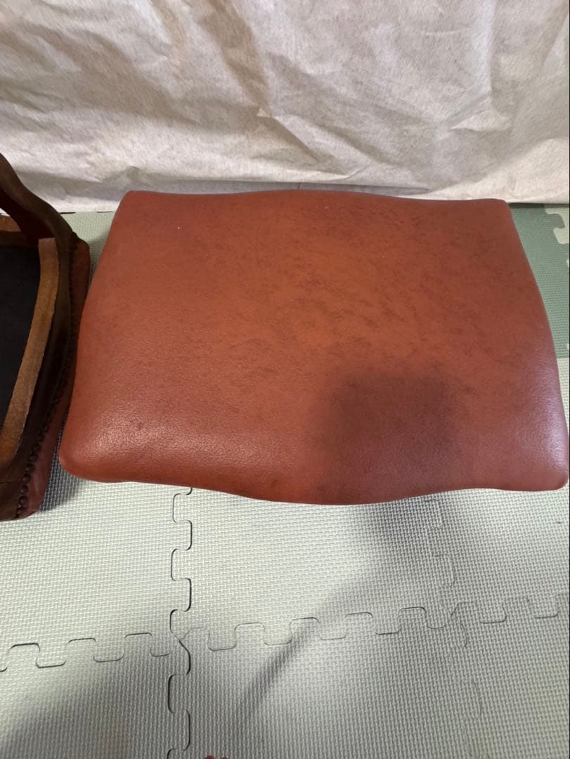 スツール 猫脚 オットマン 補助椅子　イタリア家具　アンティーク