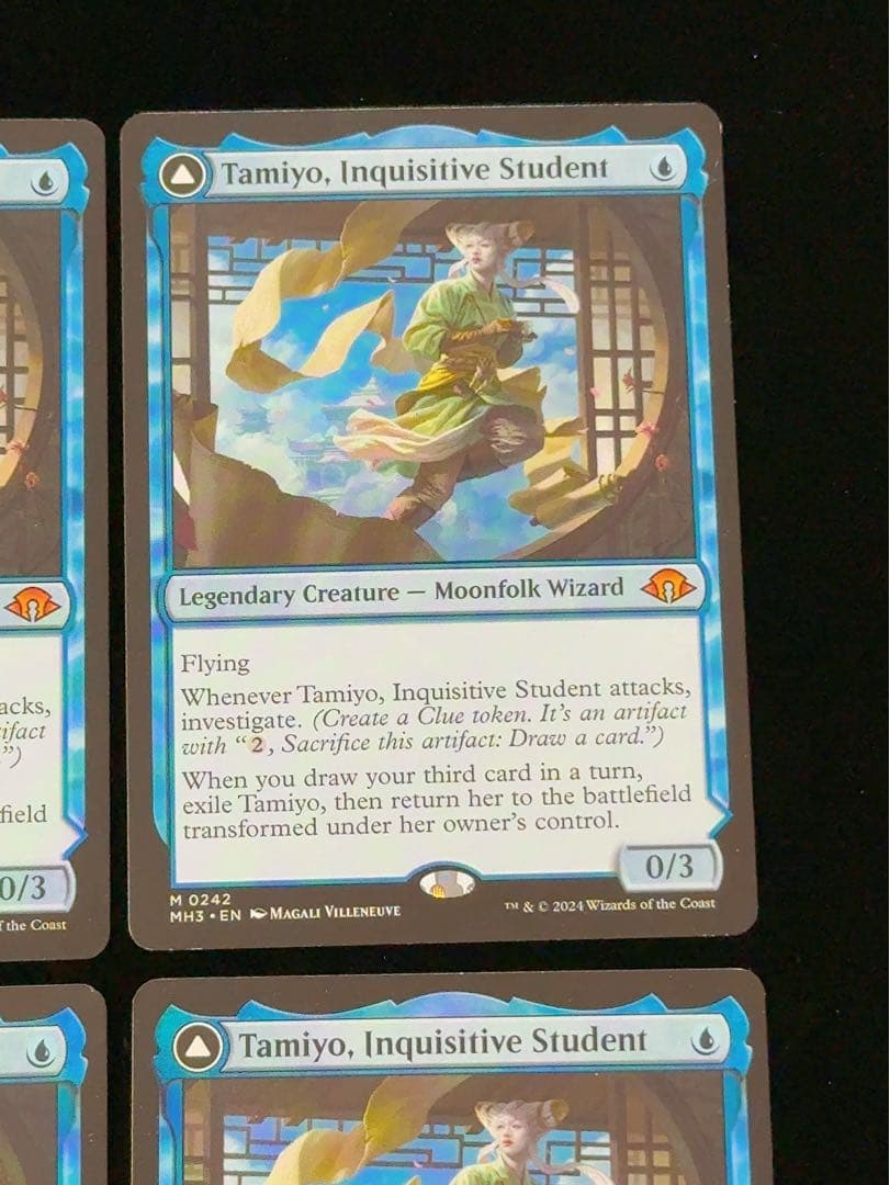 【1枚PW面の白かけ】知りたがりの学徒、タミヨウ　英語　4枚