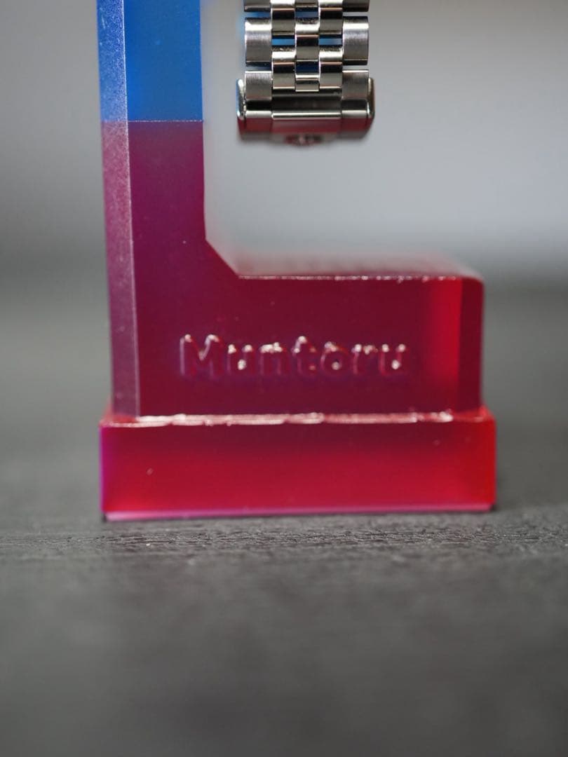 腕時計スタンド クリアレジンムントル バイカラー