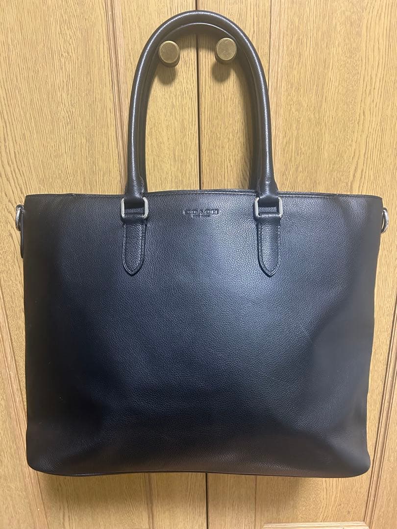 【定価12.1万】コーチ ベケット ビジネストートバッグ レザー A4 PC 黒