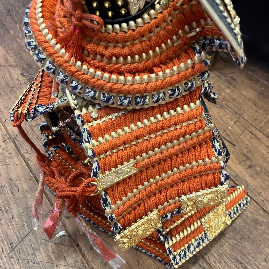 昭和レトロ 五月人形 金箔押 甲子之金 京甲冑 大鎧 鎧兜 甲冑 鎧飾り 置物