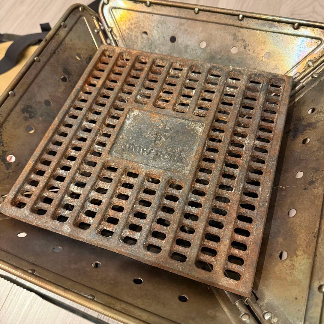 スノーピーク 焚き火台M ７点セット グリルブリッジ 焼網ProM スターター含