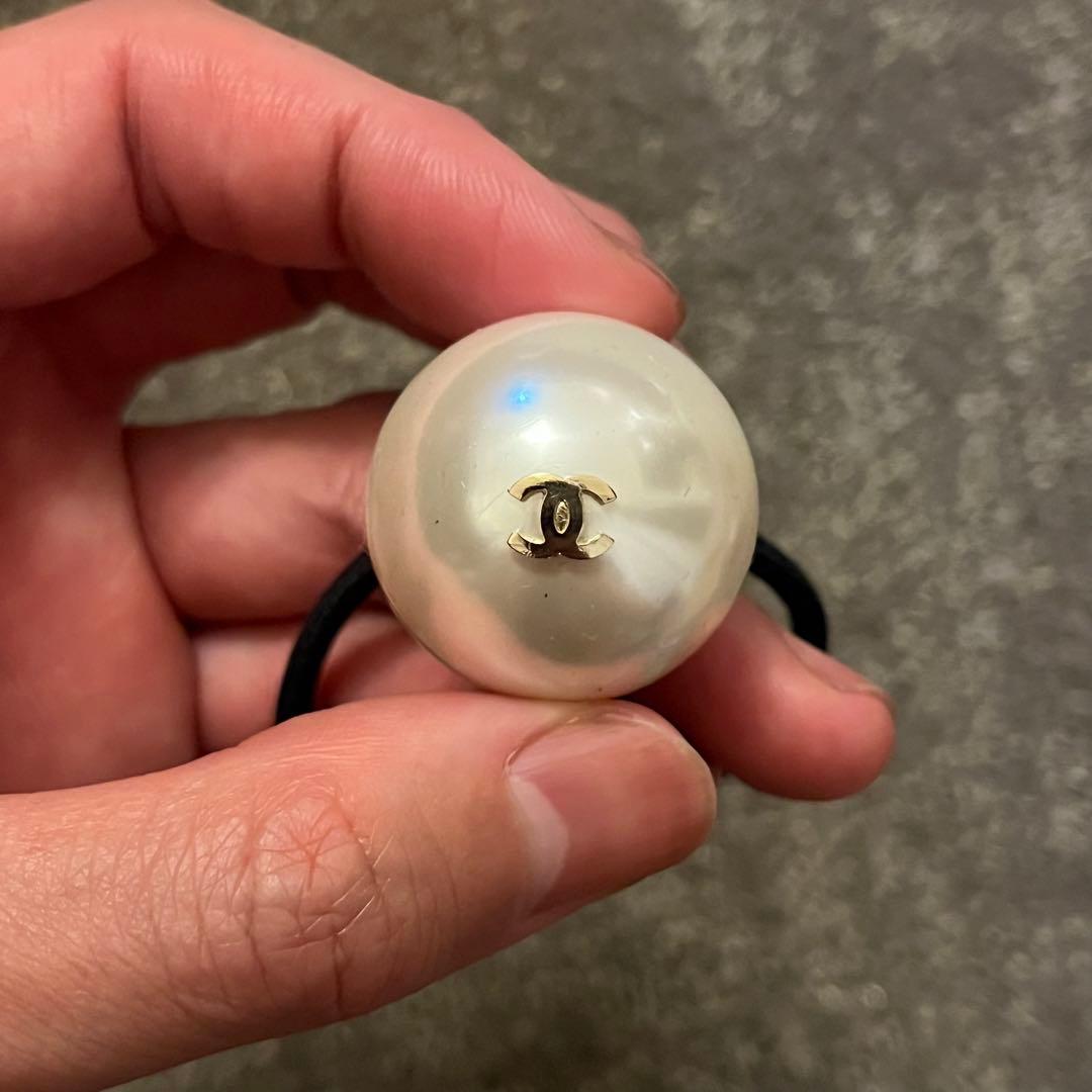 CHANEL シャネル パール ヘアゴム ヘアアクセサリー　no.21