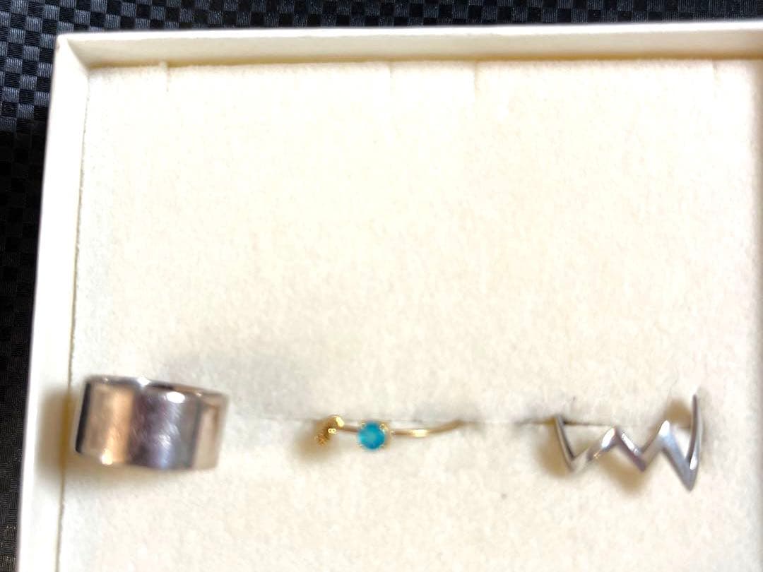 イーエムe.mファランジピンキーリング三点セット