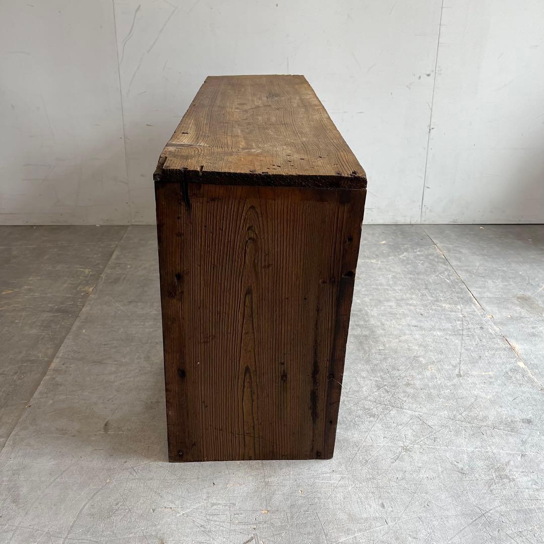 アンティーク 飾り棚 オープンラック 無垢材 シャビー z446