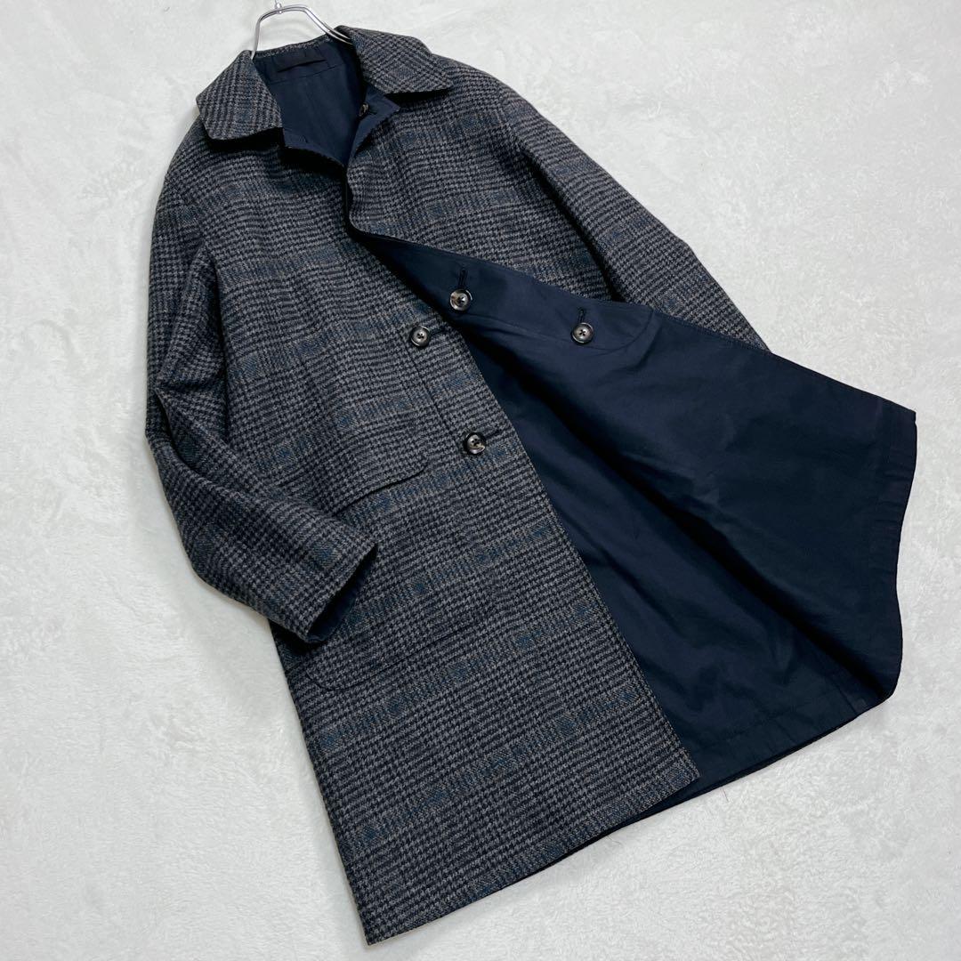 『エディフィス×インバーティア』別注 リバーシブル グレンチェック バルマカーン