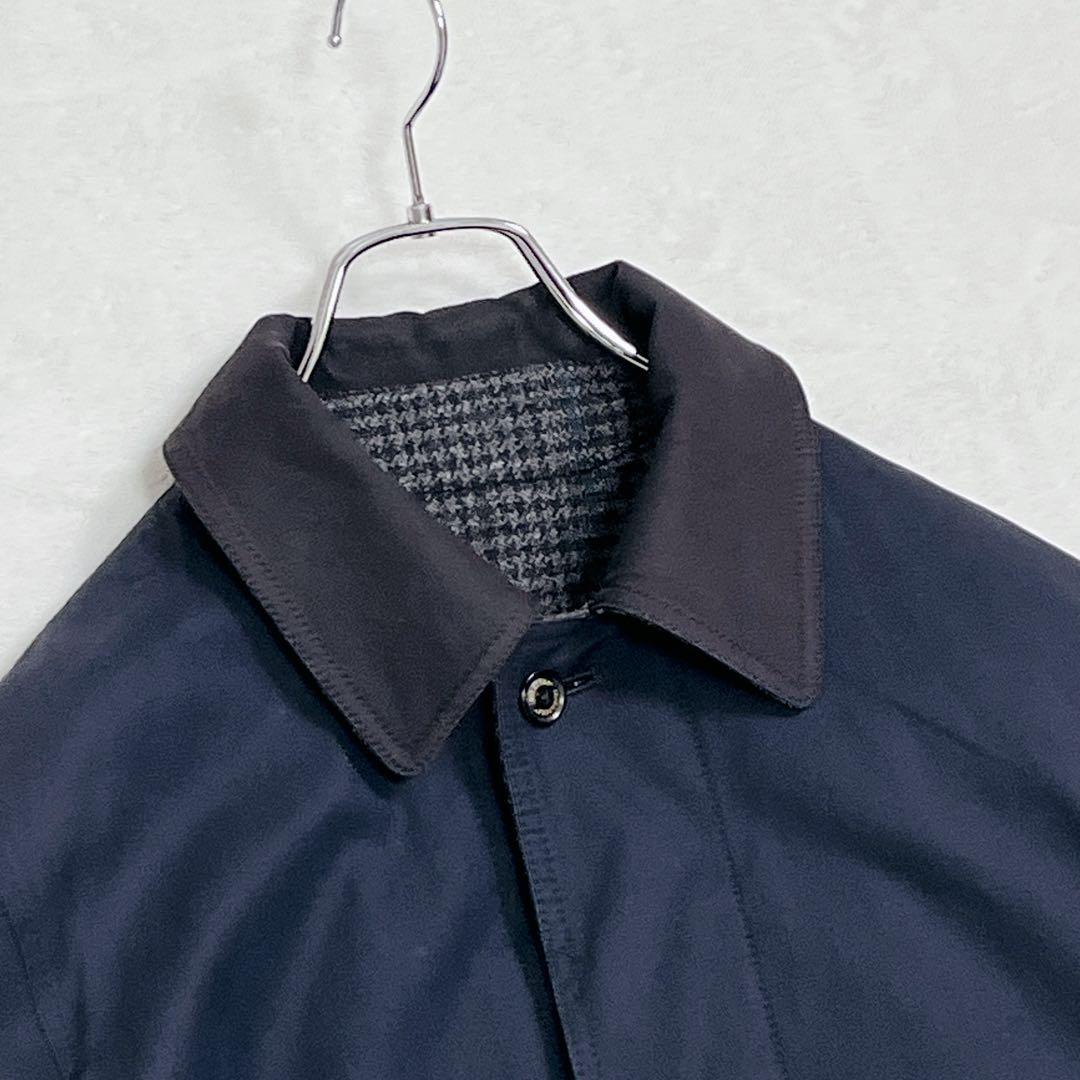 『エディフィス×インバーティア』別注 リバーシブル グレンチェック バルマカーン